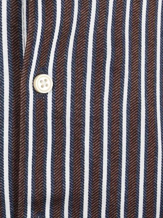Desoto Hemd Multi Stripe Brown