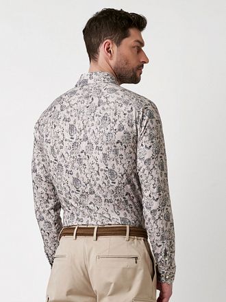 Desoto Skjorte Corduroy Optics Beige
