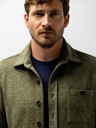 State of Art Overshirt Twill Moss Green