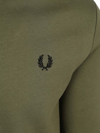 Fred Perry Half Zip Pullover Dark Green Z50