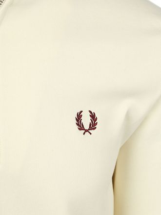 Fred Perry Half Zip Pullover Ecru