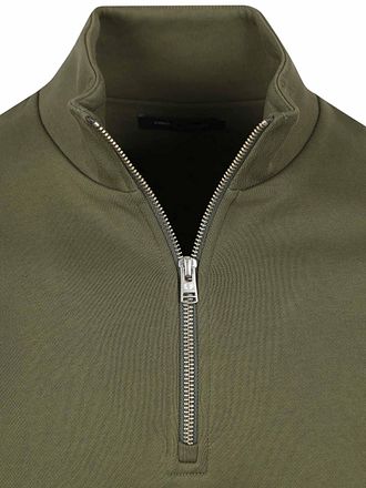 Fred Perry Halvzip Genser Olivengrønn Z50
