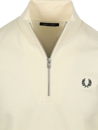 Fred Perry Halvzip-tröja Ekru 46A
