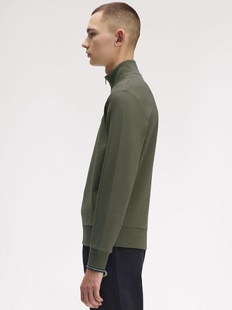 Fred Perry Half Zip Pullover Dark Green Z50