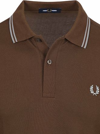 Fred Perry Långärmad Polo Brun 49A