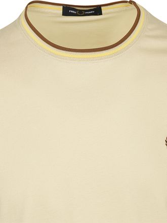 Fred Perry M1588 Twin Tipped T-tröja Beige