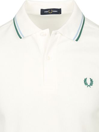 Fred Perry M3600 Twin Tipped Poloskjorte Hvit Z52