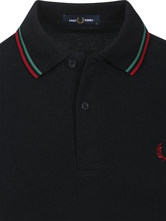 Fred Perry M3600 Twin Tipped Poloskjorte Marineblå Z58
