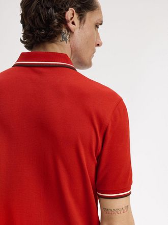 Fred Perry Polo Twin Tipped M3600 Red 74A