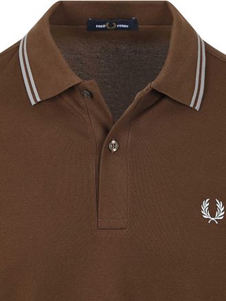Fred Perry Polo Twin Tipped M3600 Brun 49A