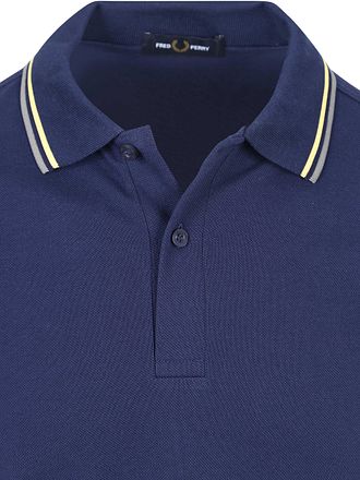 Fred Perry Polo Twin Tipped M3600 Mørkeblå 48A