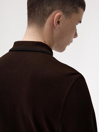 Polo Fred Perry Manches Longues Marron 86C