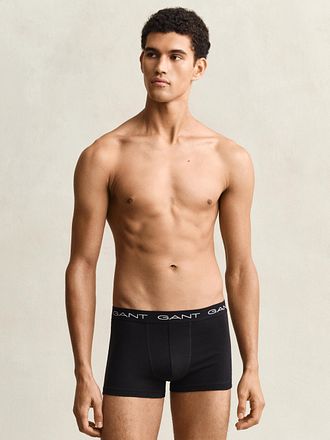 Gant Boxershorts Trunk 3-Pakke Sort Grå Hvid