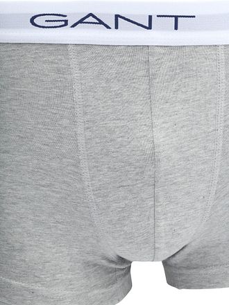 Gant Boxershorts Trunk 3-Pakke Sort Grå Hvid