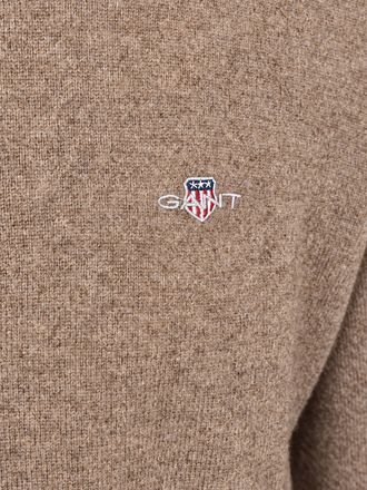 GANT Half Zip Sweater Lambswool Camel