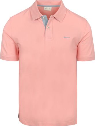 Gant Polo Piqué Contrast Rose Bubblegum