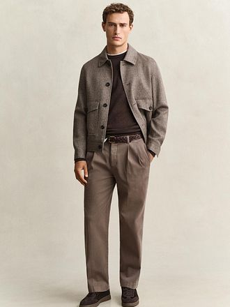 GANT Pullover Lammull Brun