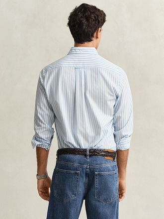 Gant Shirt Stripe Poplin Classic Blue