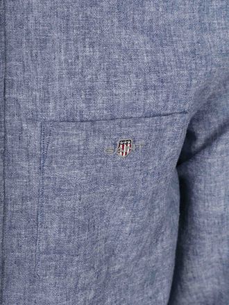Gant Shirt Cotton Linen Blue