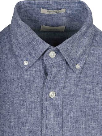 Gant Shirt Cotton Linen Blue