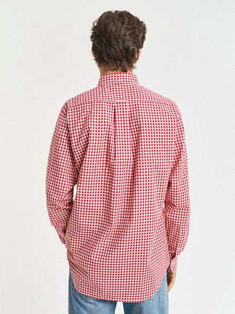 GANT Poplin Banker Skjorta Randig Röd