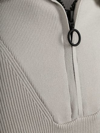 Suitable Half Zip Genser Tias Cooldry Strikket Greige