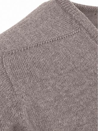 William Lockie V-Ausschnitt Pullover Lammwolle Vole