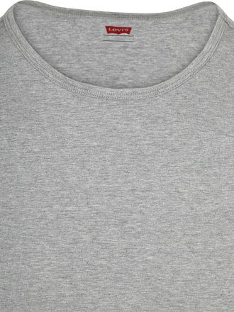 Levi's T-Shirt Solid Crew Navy Grau 2-Pack