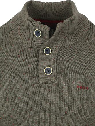 NZA Pullover Mocker Conor Melange Army Grey