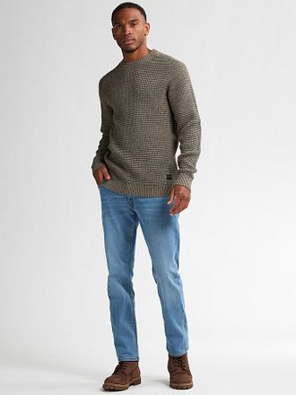 Petrol Sweater Toledo Structure Olive