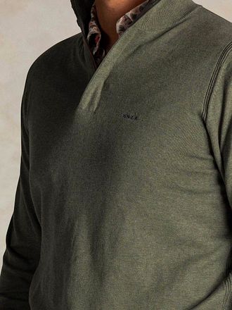NZA Half Zip Sweater Akar Melange Army