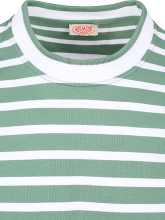 Armor-Lux T-Shirt Hèritage Stripes Green