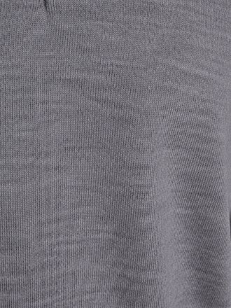 Profuomo Polo Manches Longues Laine Mérinos Gris