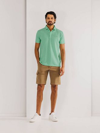 State of Art Poloshirt Piqué Melange Groen