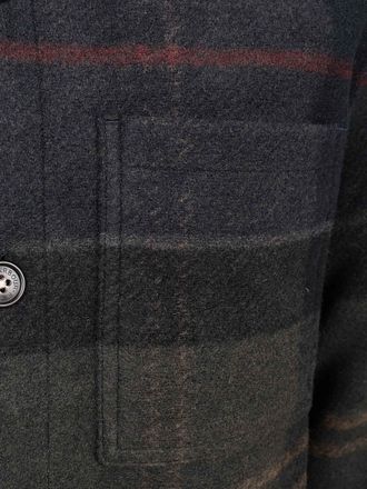 Barbour Overshirt Woodlane Brushed Tartan Groen