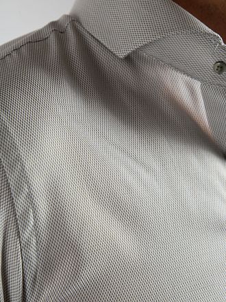 Suitable Skjorta Jacquard Lyx Grön