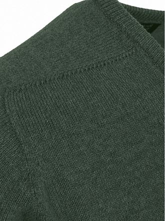 William Lockie V-Ausschnitt Pullover Lammwolle Rosemary
