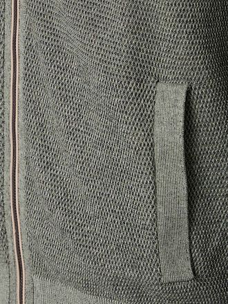 CASAMODA Strickjacke Zip Structure Grün