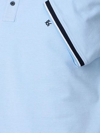 CASAMODA Polo Piqu&eacute; Contrast Hellblau