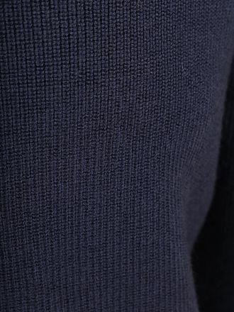 Knowledge Cotton Apparel Wollpullover Half Zip Marine