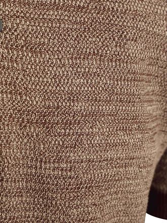 KnowledgeCotton Apparel Polo Knitted Chocolate