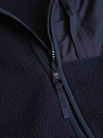 KnowledgeCotton Apparel Vest Fleece Marineblå