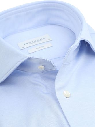 Profuomo Knitted Hemd Lichtblauw