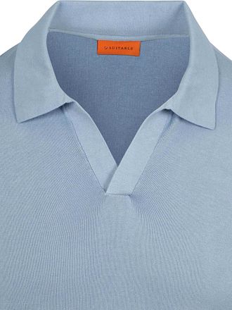 Suitable Polo Shirt Riva Compact Steel Blue