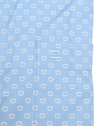 Olymp Luxor Shirt Print Logo Blue