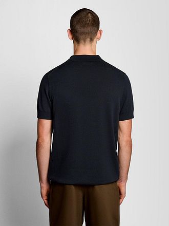 Lyle & Scott Strikket Polo Marineblå