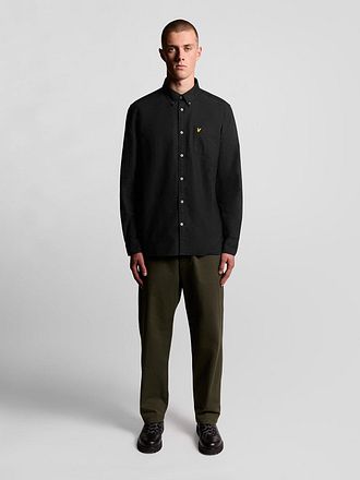 Lyle & Scott Skjorte Plain Oxford Sort