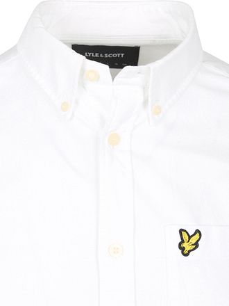 Lyle & Scott Skjorte Oxford Hvit
