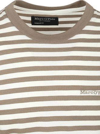 Marc O'Polo T-shirt Stripes Kaki