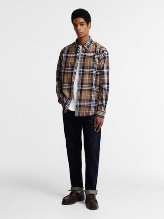 Barbour Chemise à Carreaux Edgar Beige
